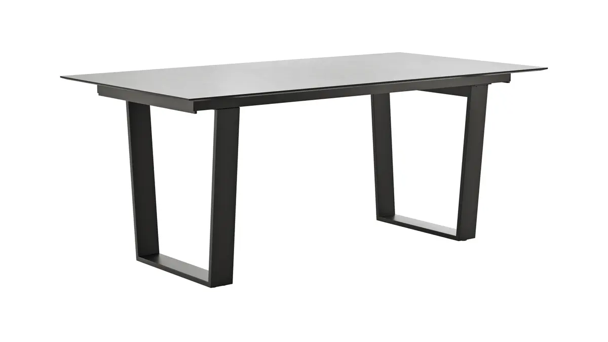 Esstisch Dinner - verlängerbar, LB ca. 180x95 cm, Kunststoff, Hellgrau