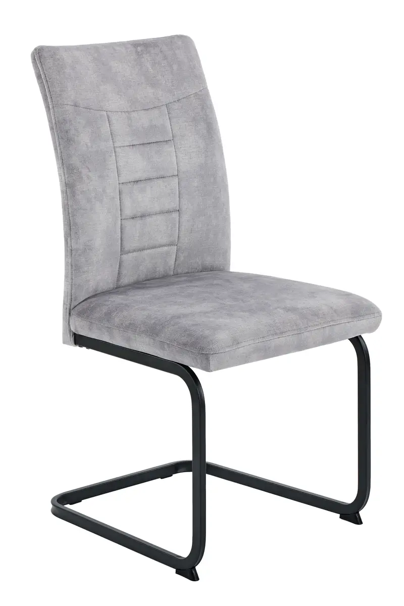 Freischwinger - Stoff, Vintage Silber