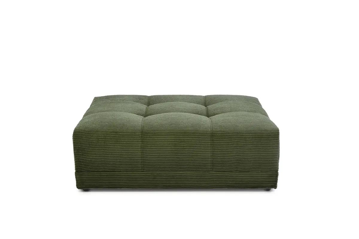 Hocker JANNI - Stoff, Dunkelgrün