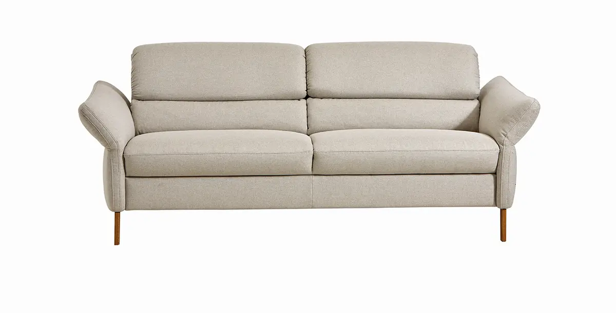 Sofa Jacksonville - 3-Sitzer, inkl. Rückenverstellung, Stoff, Beige