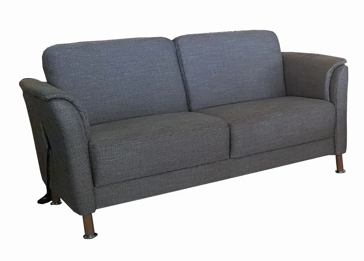 Sofa - 2,5 Sitzer, Stoff, Graugrün