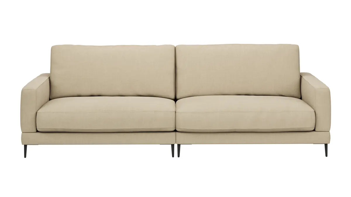 Sofa Janne - 3-Sitzer, Stoff, Sand