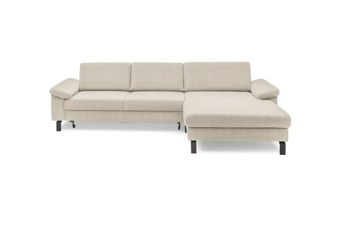 Ecksofa CALM MOVE - 2,5-Sitzer, Ecke rechts inkl. Schlaffunktion, Microfaser, Natur