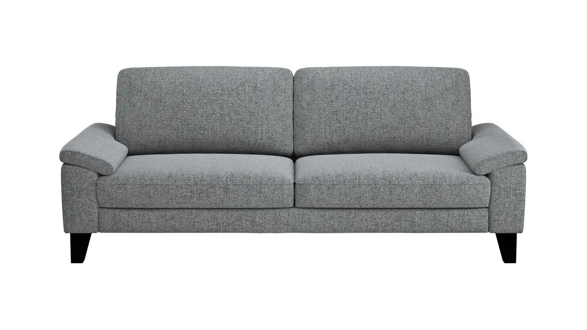 Sofa Oviedo - 3-Sitzer, Stoff, Grau