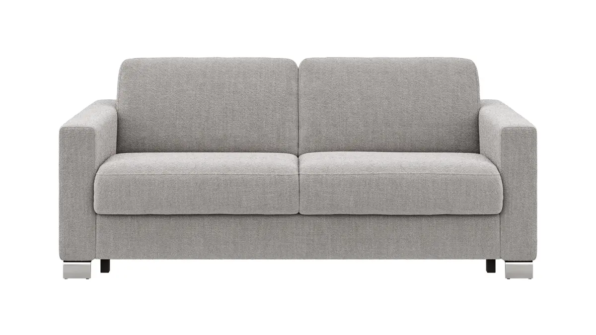 Sofa Nuoro - 2,5-Sitzer inkl. Schlaffunktion, Armlehne 1, Stoff, Grau