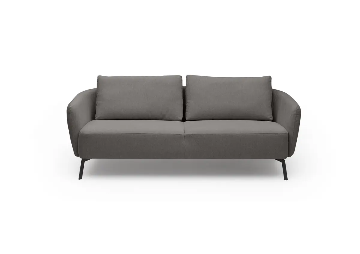 Sofa CARLLOTA - 3-Sitzer, Stoff, Anthrazit