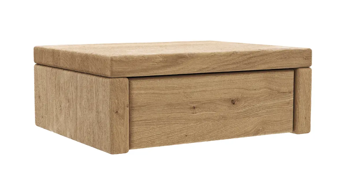 Nachttisch 1660 - Wildeiche geölt, sandgestrahlt