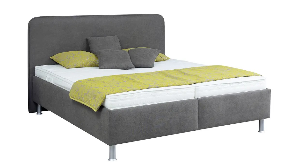 Polsterbett - Liegefläche ca. 180x200 cm, Grau