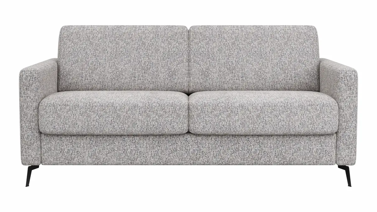 Schlafsofa Laredo - 2,5-Sitzer inkl. Schlaffunktion, Stoff, Graubeige
