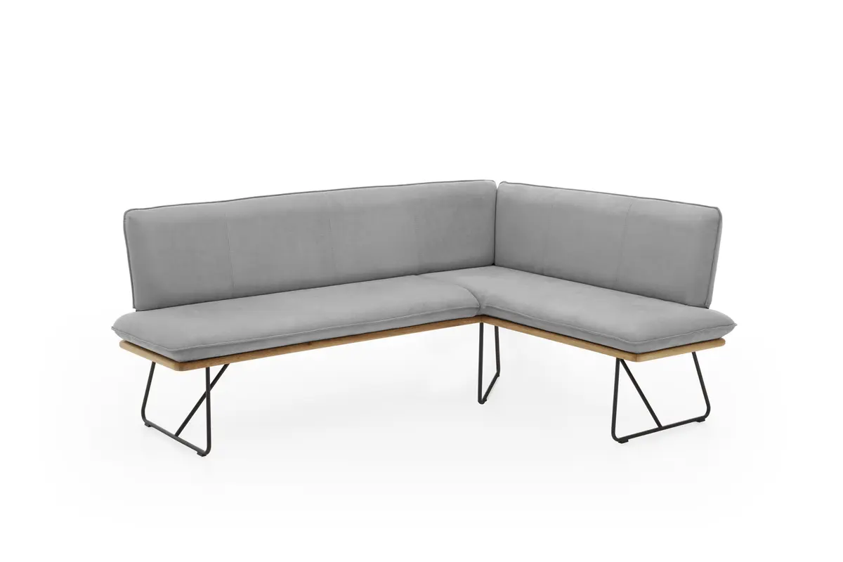 Eckbank - Stoff, Hellgrau