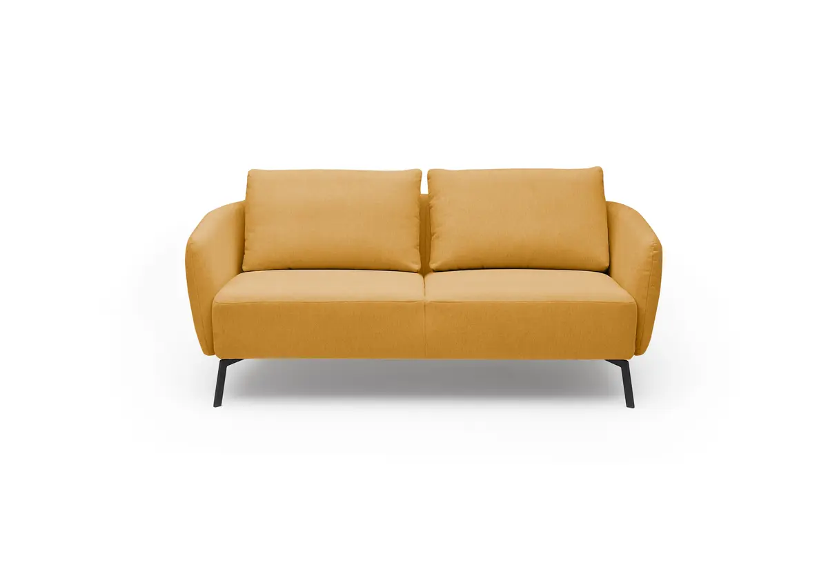 Sofa CARLLOTA - 2,5-Sitzer, Stoff, Kurkuma