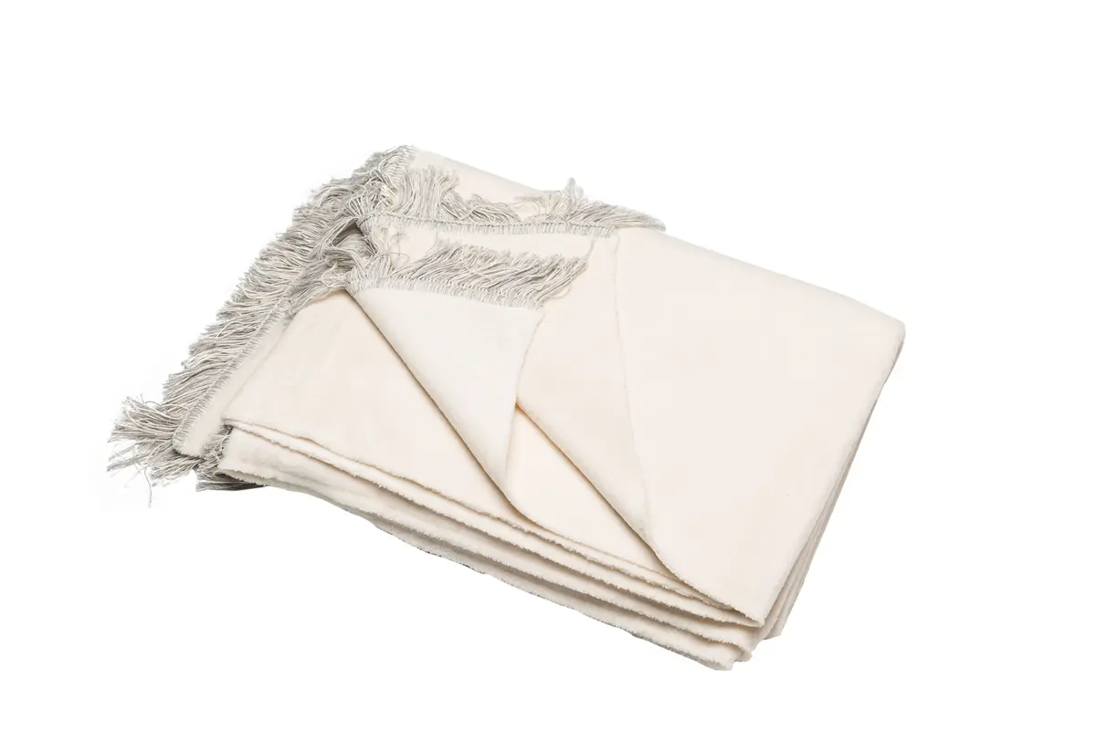 Wohndecke - BL ca. 150x200 cm, Rohweiß