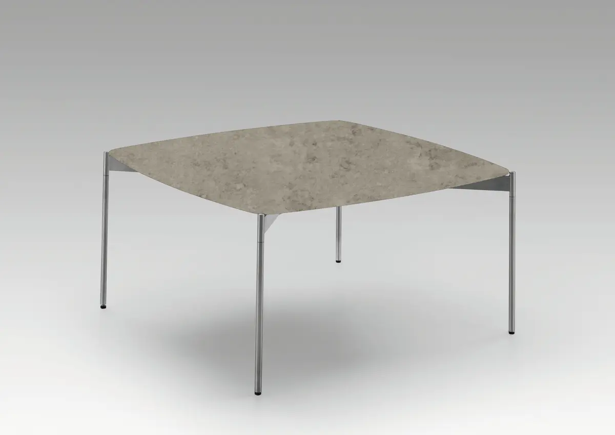 Couchtisch - LBH ca. 65x65x42 cm, Keramik, Beton