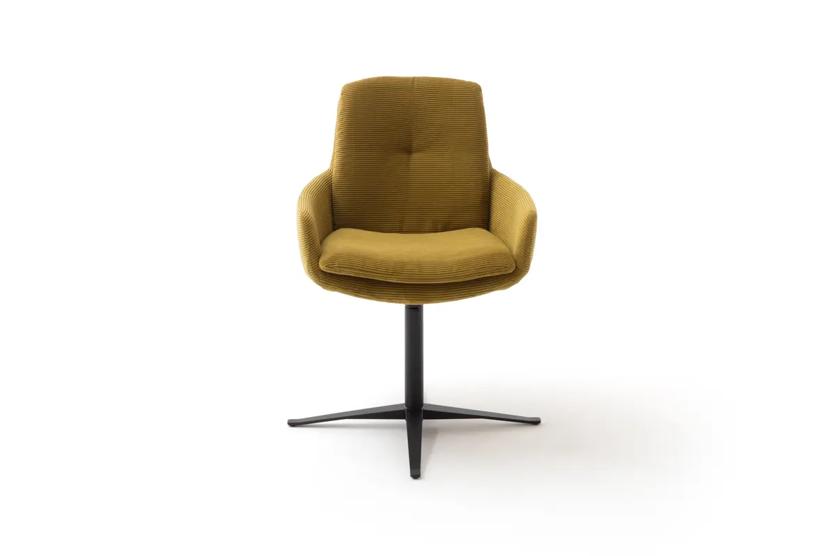 Armlehnstuhl - drehbar, Stoff, Pistaziengrün