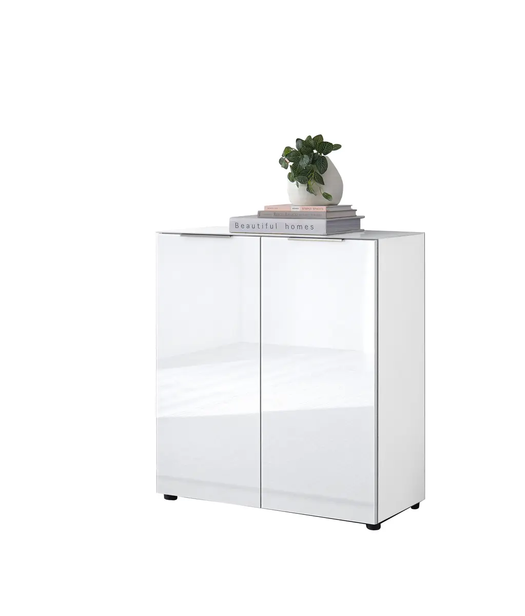 Kommode - B ca. 90 cm, Weiß