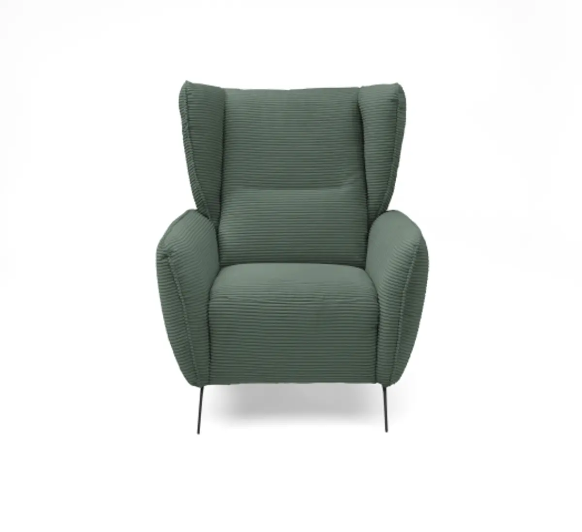 Sessel EILA - Stoff, Graugrün