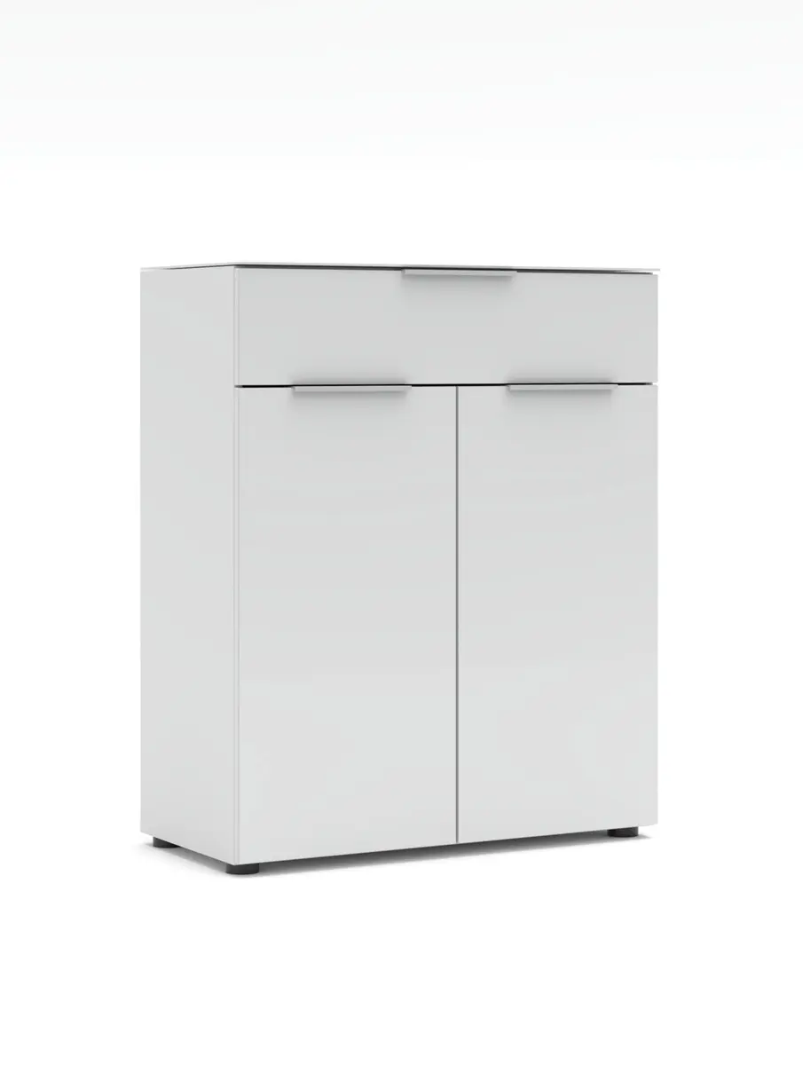 Schuhschrank - B ca. 80 cm, Weiß