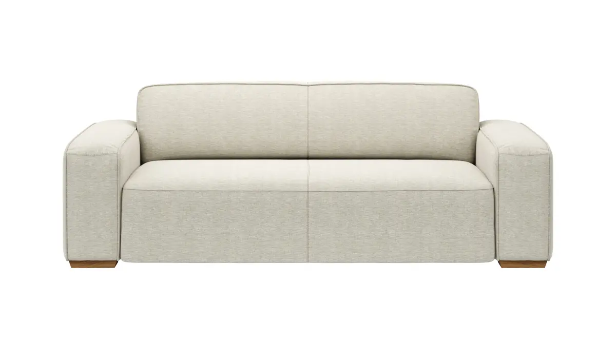 Sofa Denver - 3-Sitzer, Stoff, Natur