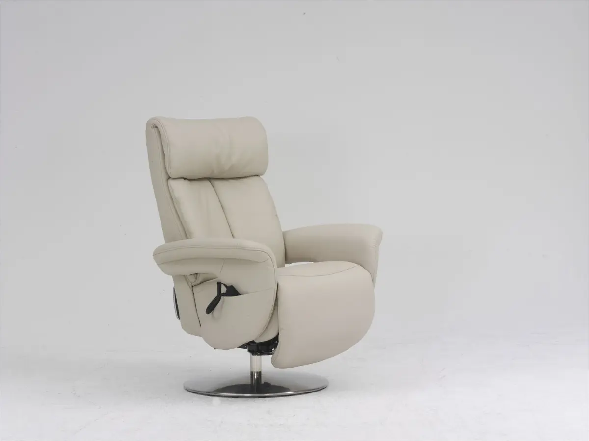 Sessel - Relaxfunktion, Leder, Marmor