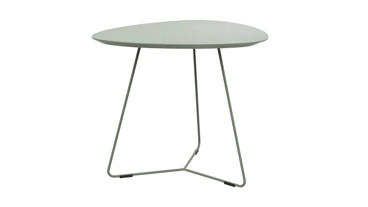 Ecktisch Fano - LBH ca. 59x50x50 cm, Fenix, Olivgrün