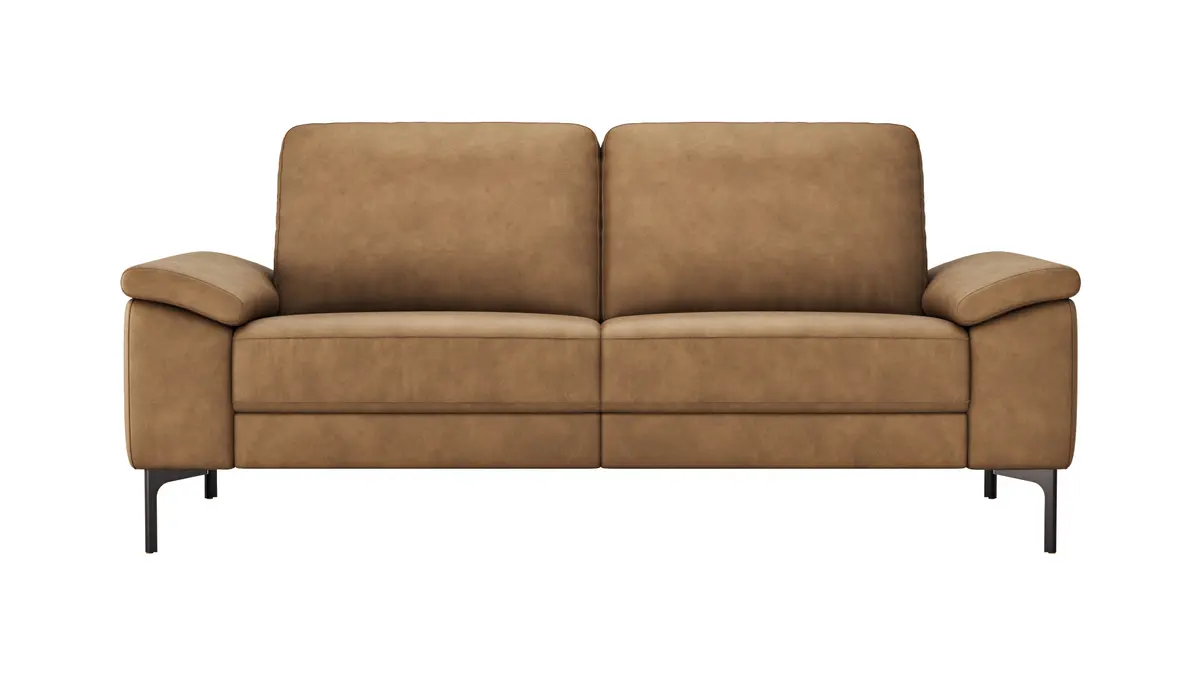  Sofa Anna - 2,5-Sitzer, Leder, Cognac