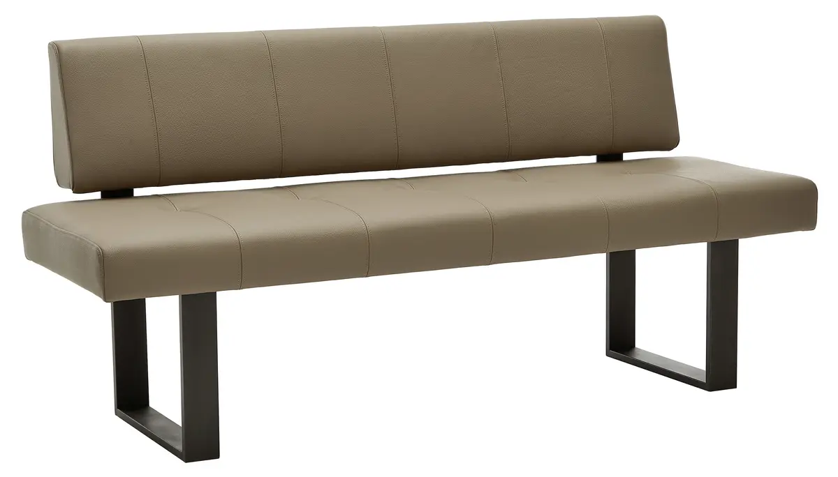Design-Bank EM Zadar - Breite ca. 180, Leder, Braun