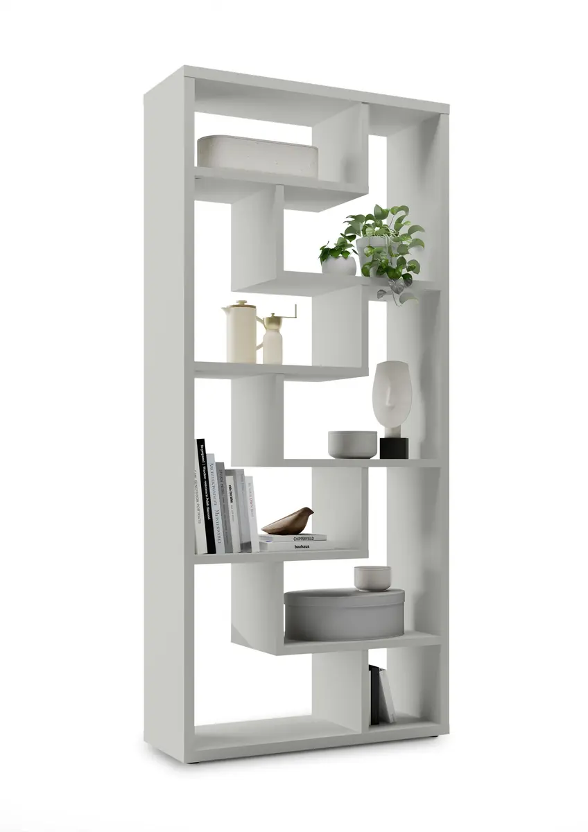 Raumteiler - B ca. 90 cm, Kreidegrau