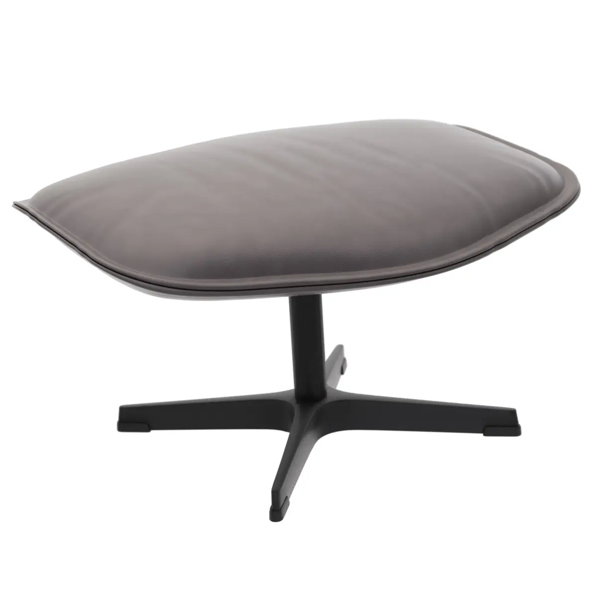 Hocker Helge - Leder, Silber