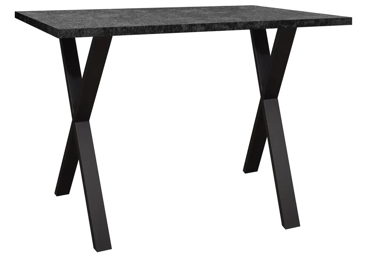 Bartresentisch - LB ca. 140x90 cm, Graphit, Schwarz