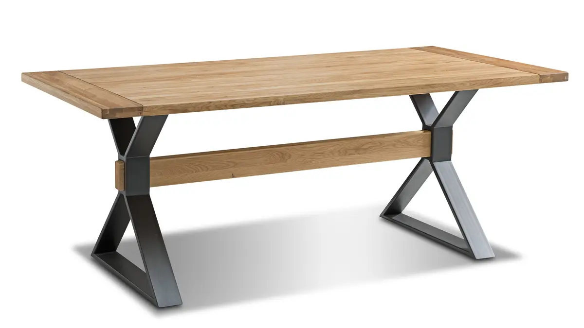 Esstisch Farmingdale - LB ca. 200x100 cm, Eiche massiv, natur geölt