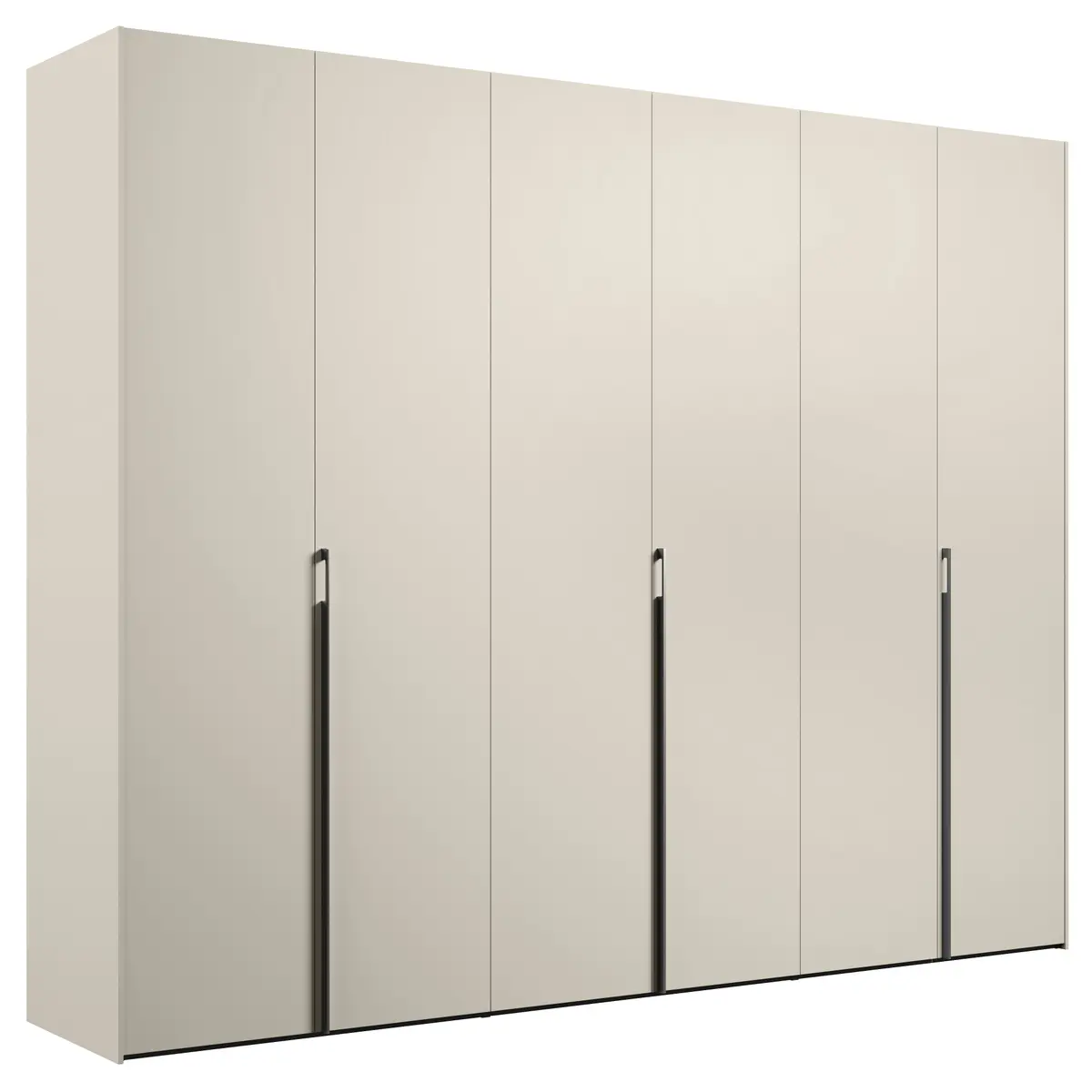 Drehtürenschrank Solina Alfa - B ca. 303 cm, Melamin matt, Düne