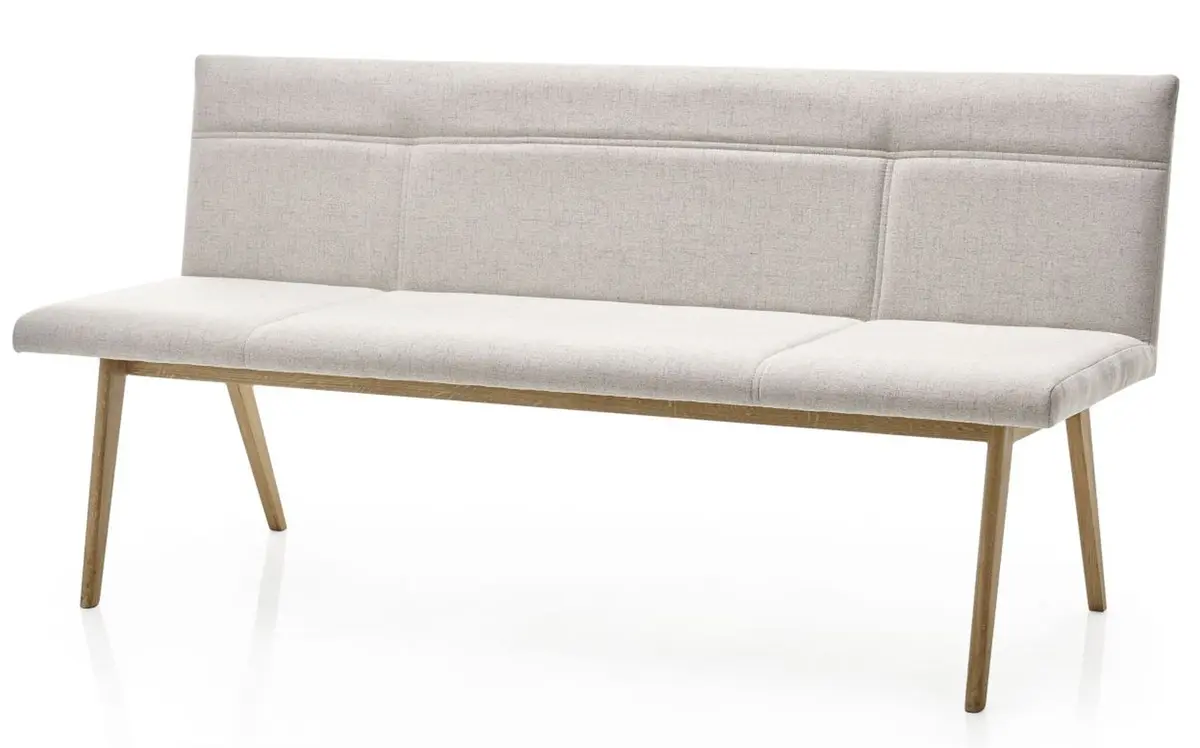 Polsterbank - Breite ca. 180 cm, Stoff, Creme