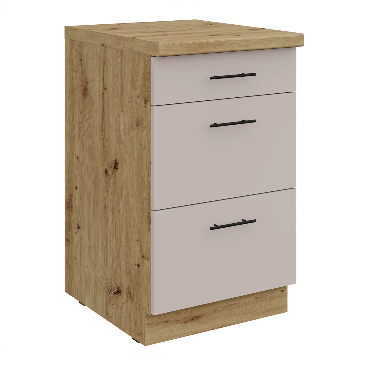 Unterschrank-B B ca. 50 cm, Eiche Dekor, Kaschmir, Matt