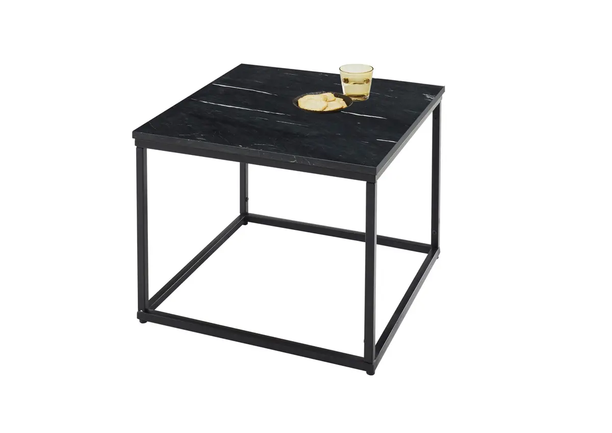 Couchtisch - BHT ca. 60x46x40 cm, Schwarz