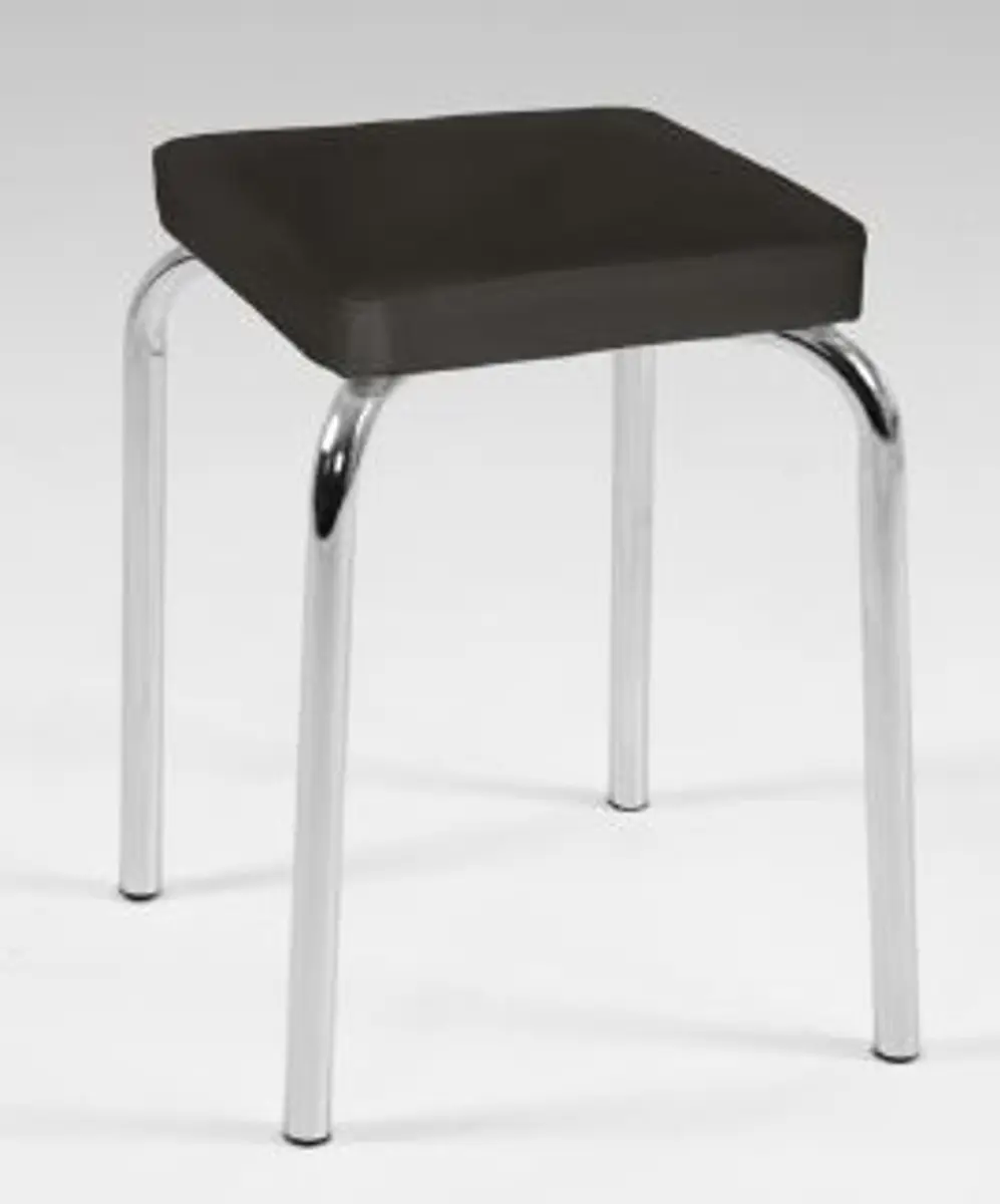 Hocker - Kunstleder, Braun