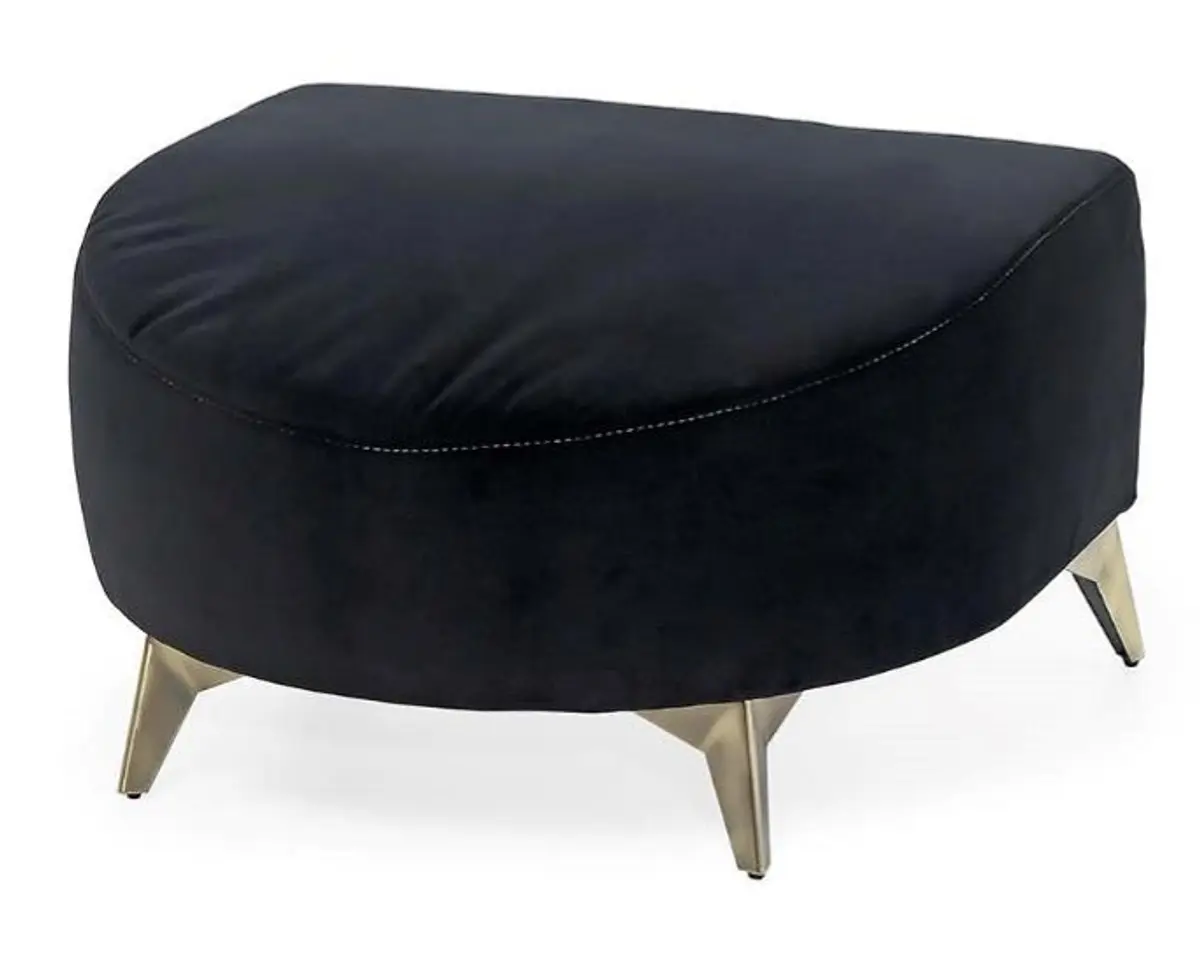 Hocker - Stoff, Schwarz