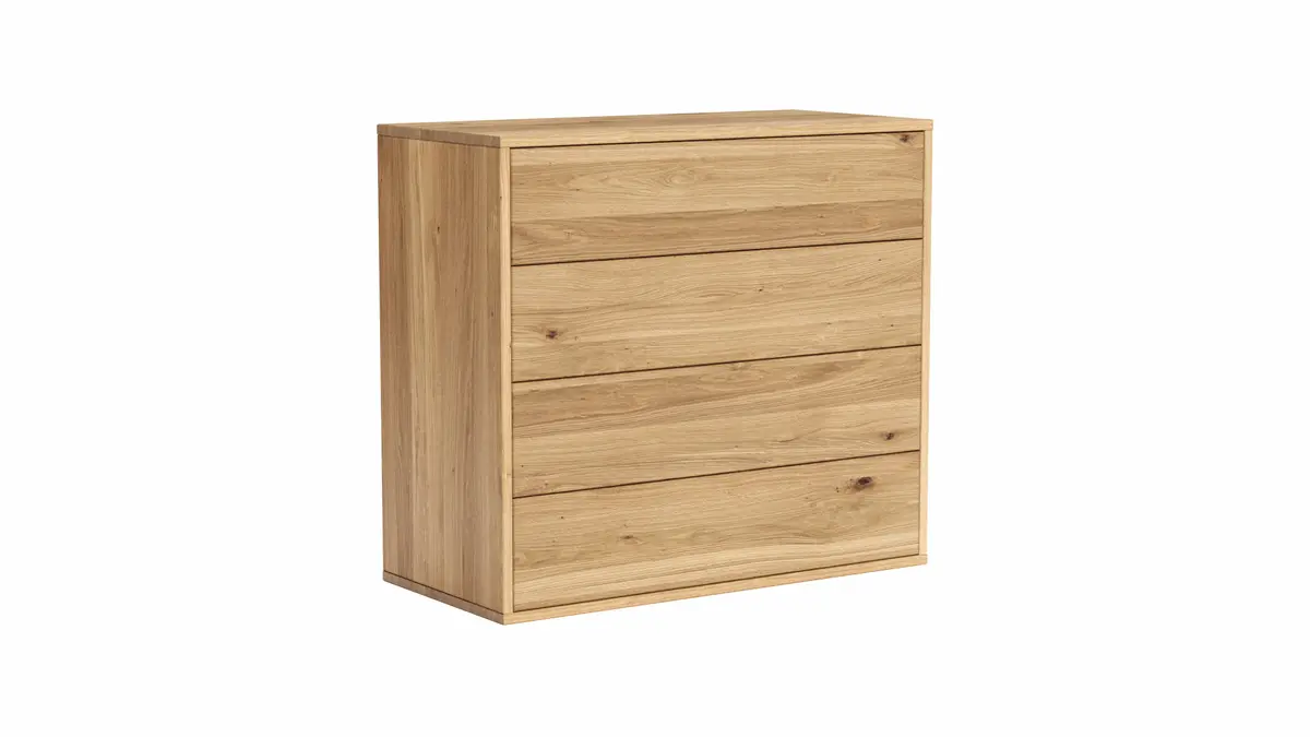 Sideboard Williston - Wildeiche geölt, Schubkastenfront sandgestrahlt