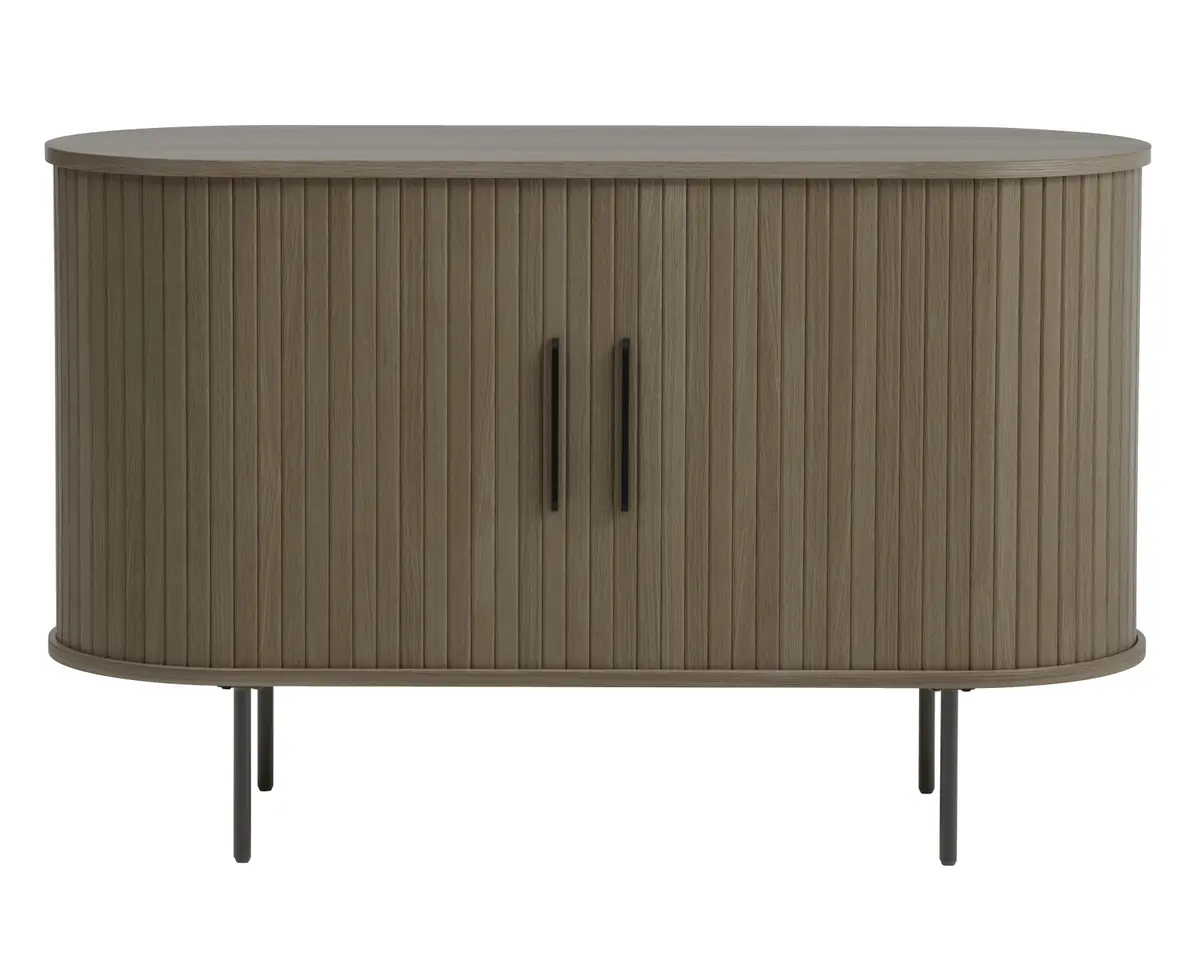 Sideboard - B ca. 120 cm, Eiche Furnier, Smoked