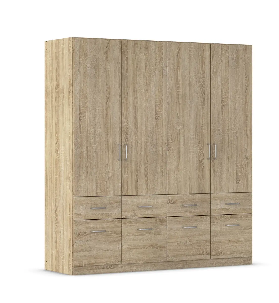 Drehtürenschrank- B ca. 181 cm, Eiche Dekor