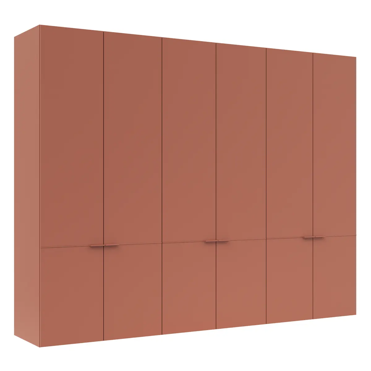 Drehtürenschrank Matera - BTH ca. 301x60x235 cm, Lack Matt, Pfirsich