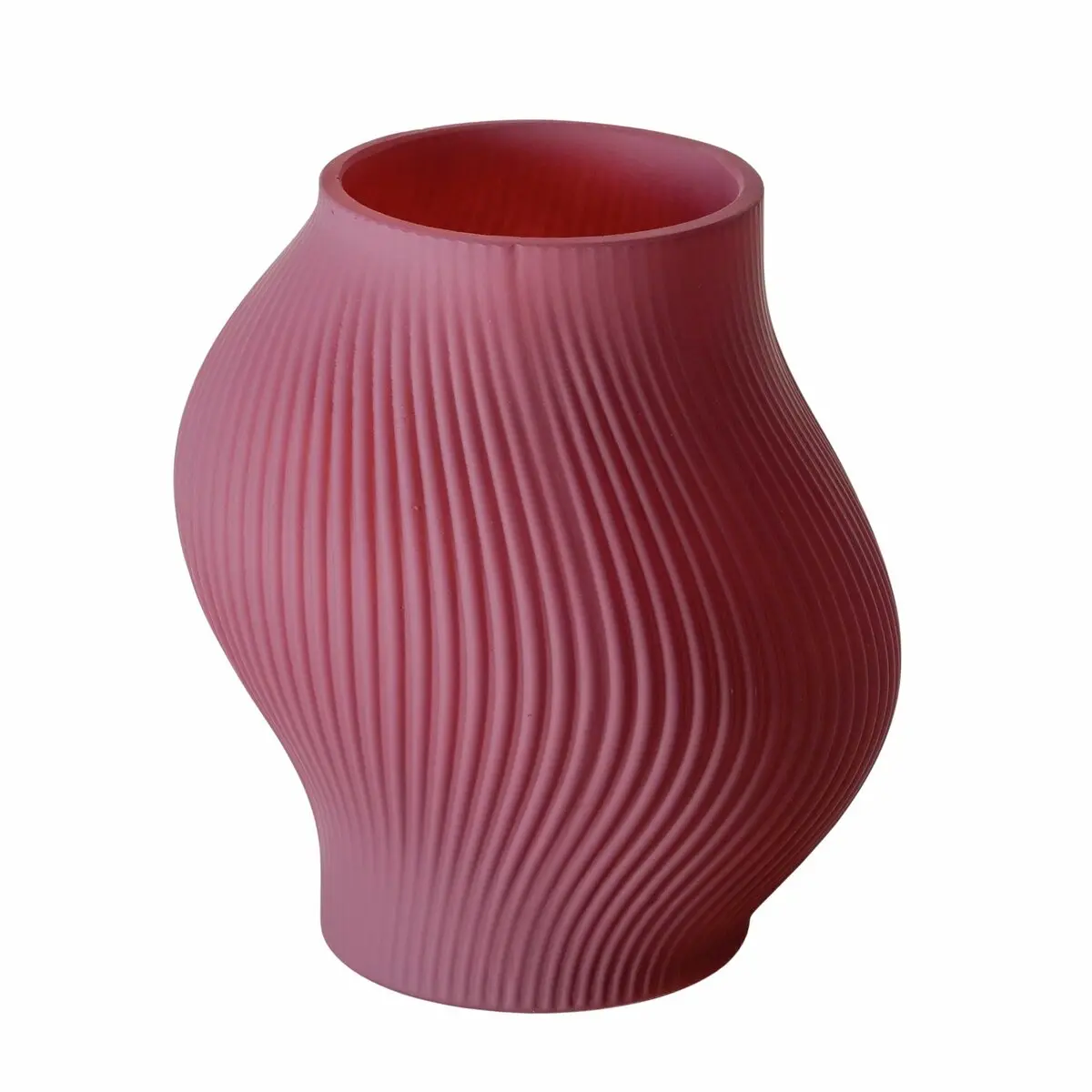 Deko-Vase - DH ca. 17x20 cm, Rot