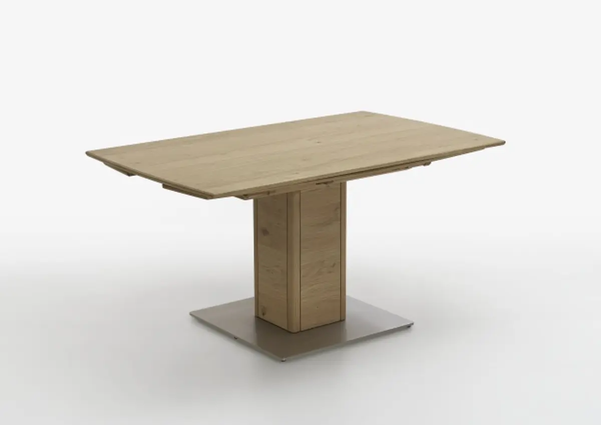 Esstisch - ausziehbar, LB ca. 170x170 cm, Eiche furniert