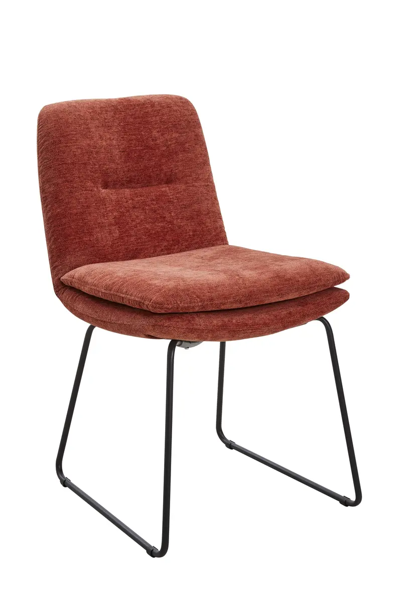 Stuhl Macano - Stoff, Rot