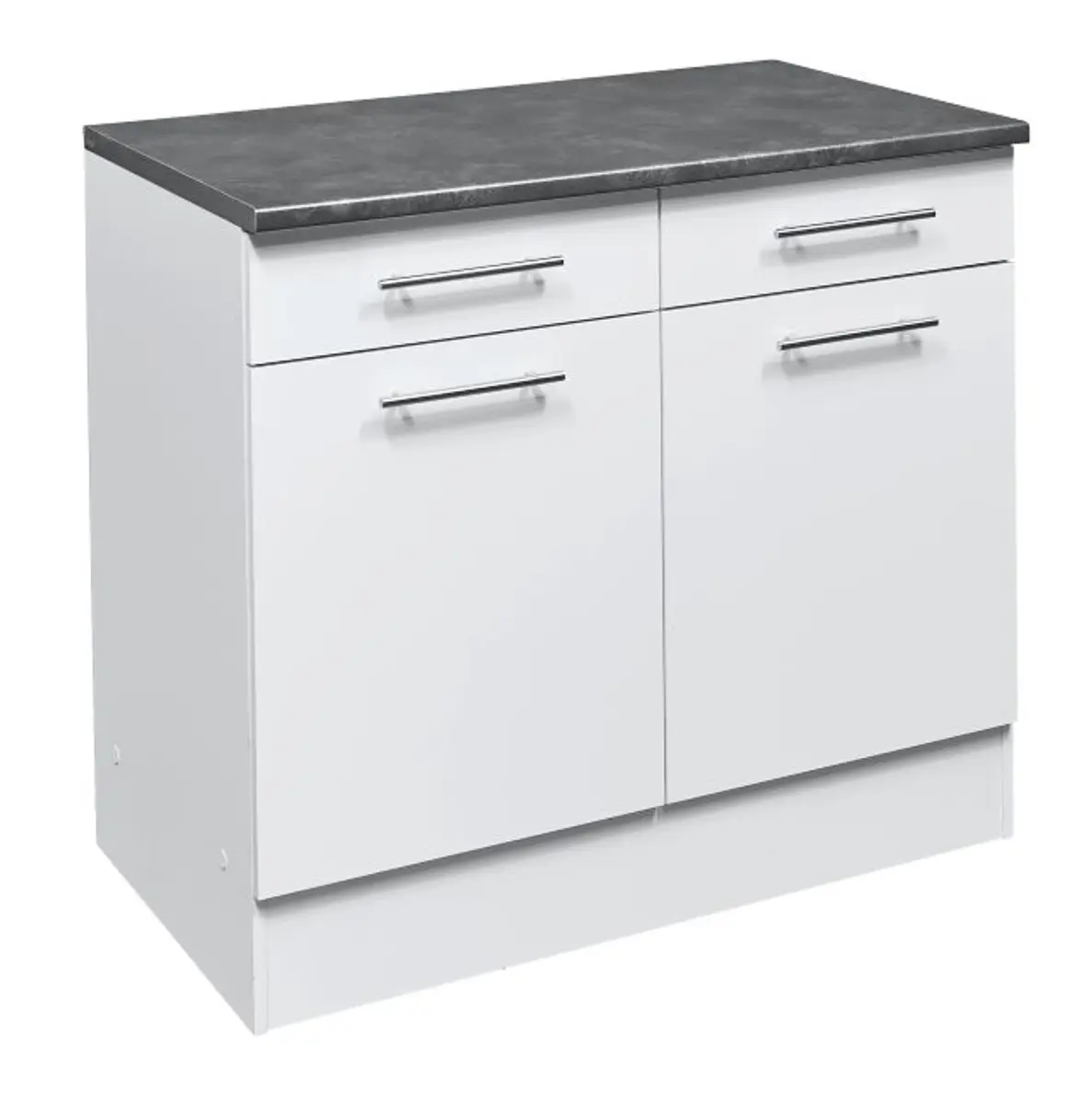 Unterschrank- B ca. 100 cm, Weiß, Matt