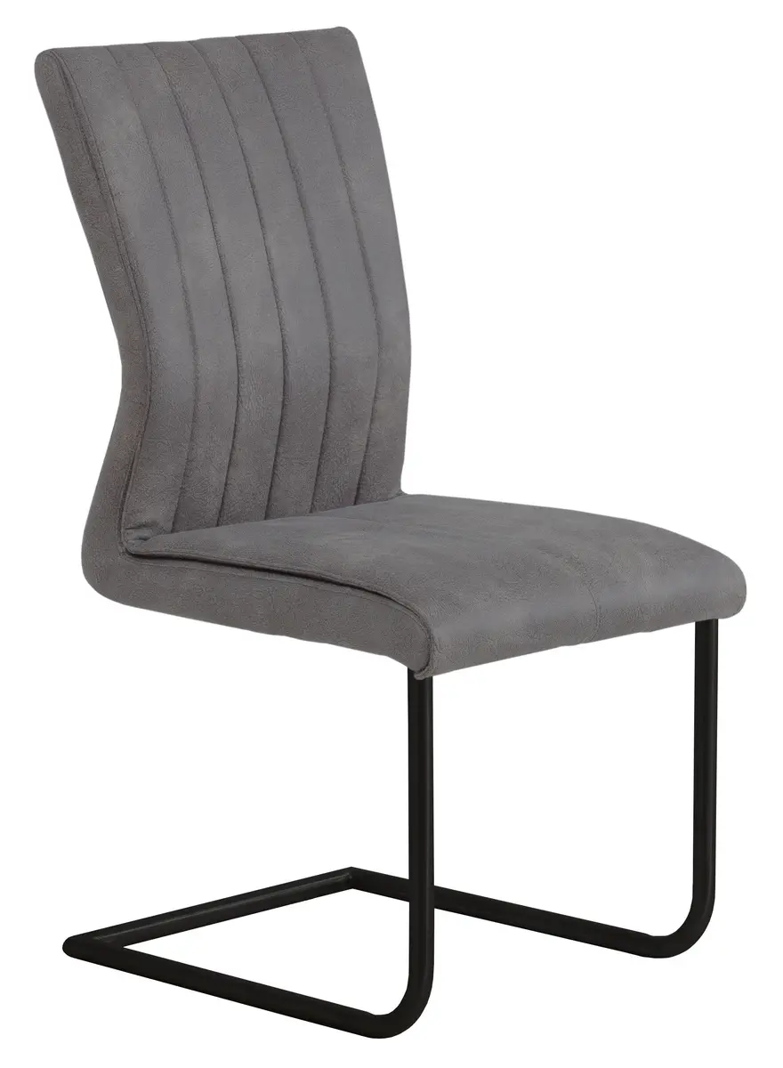 Freischwinger - Stoff, Hellgrau