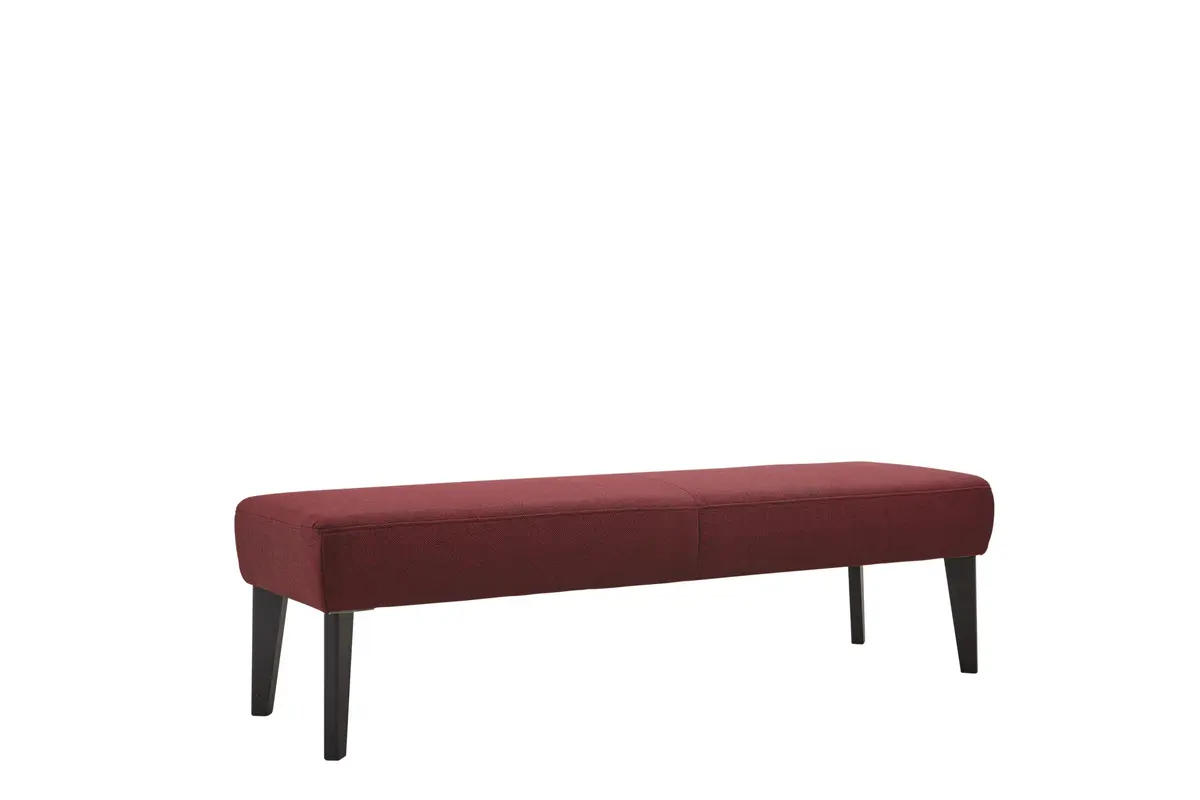 Hockerbank Rosita - Breite ca. 180cm, Stoff, Rot