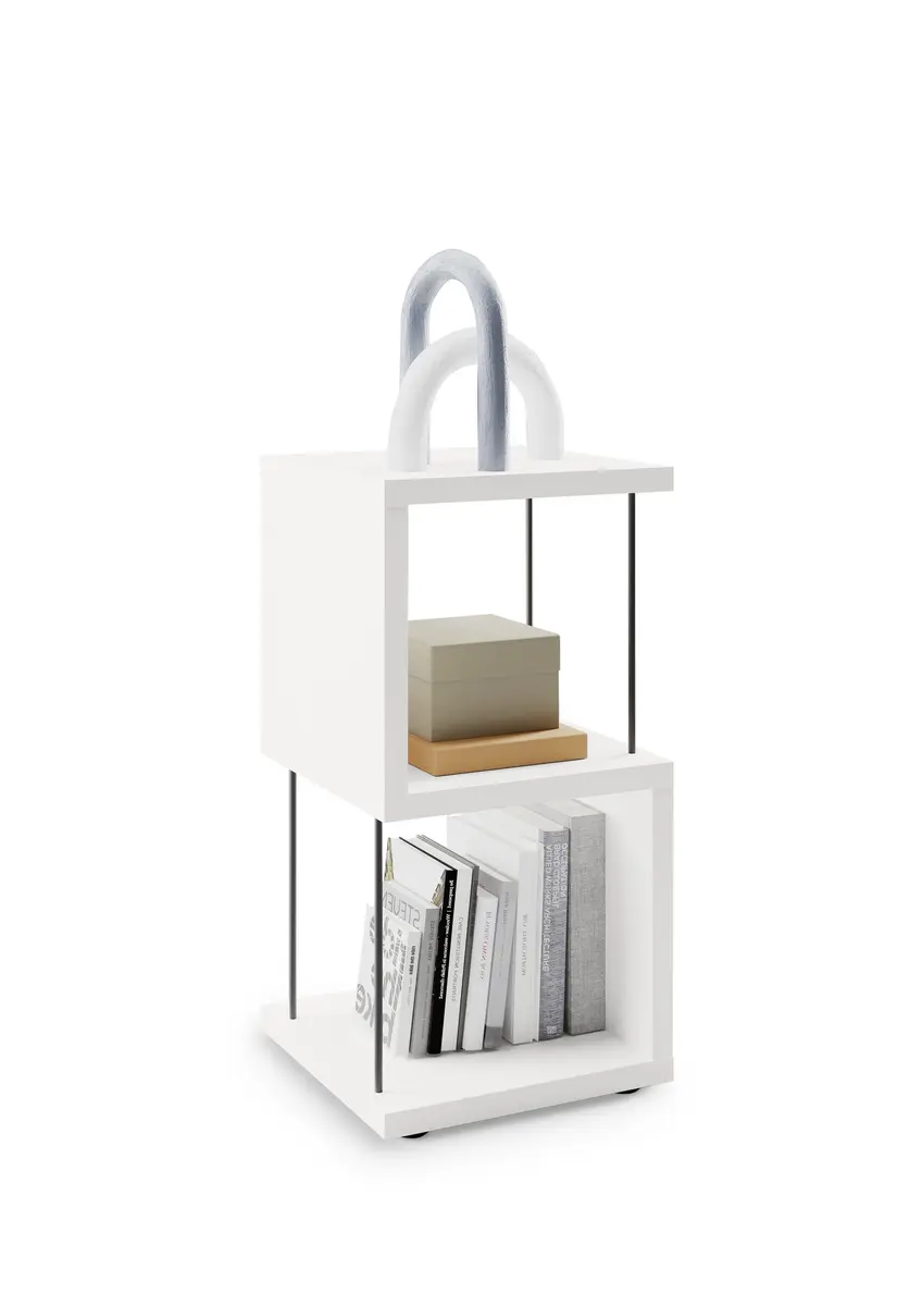 Regal - B ca. 33 cm, Weiß