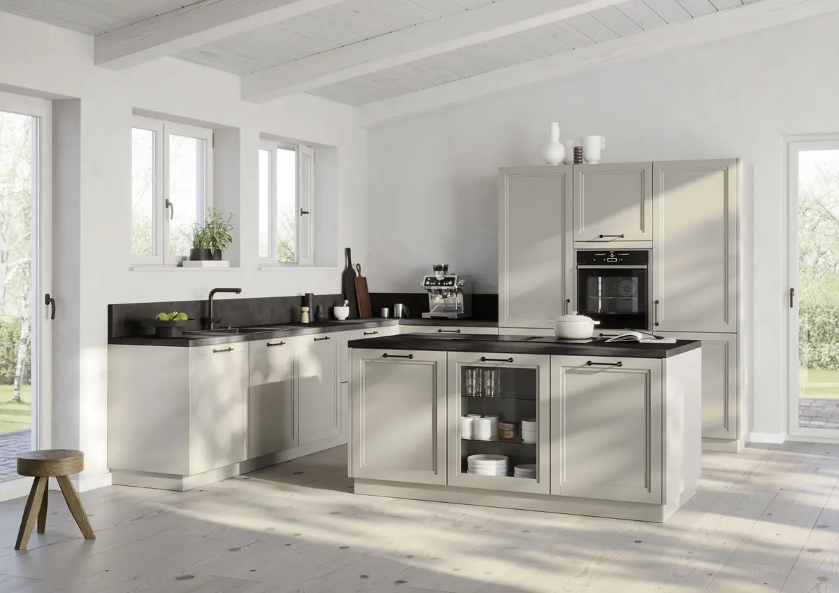 Inselküche 55.240 CO 1 524, Kieselgrau