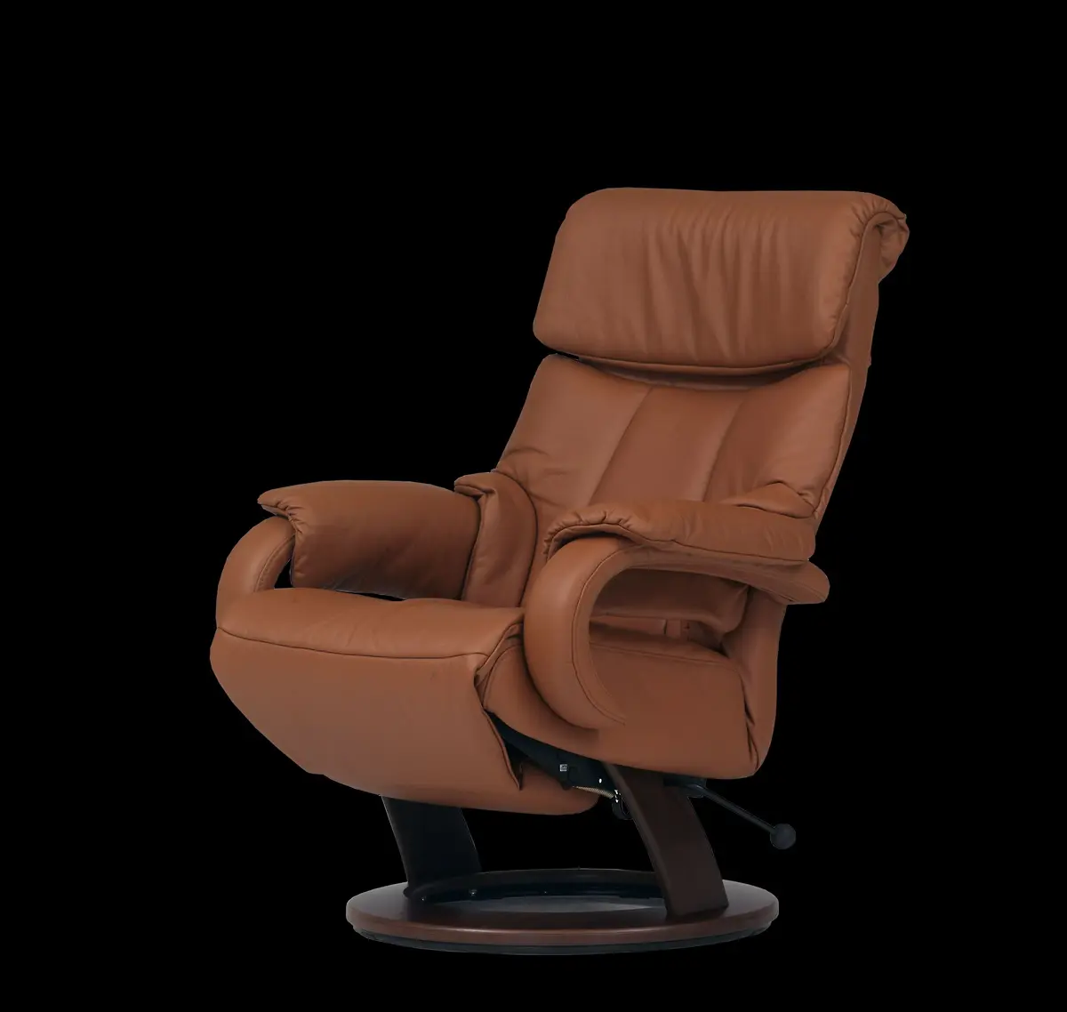 Sessel - Relaxfunktion, Leder, Braun