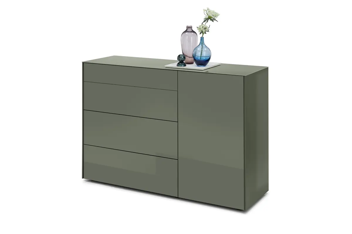 Kommode - B ca. 131 cm, Olivgrün